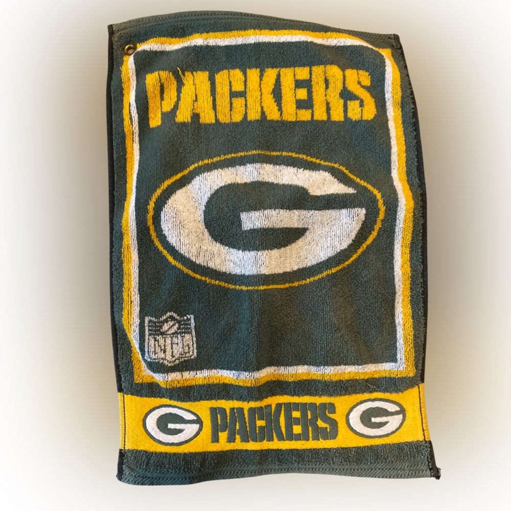 Rare Vintage NFL Green Bay Packers Kitchen Bath Hand Towel